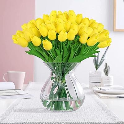 1 stück pu mini tulpe nachahmung blume künstliche blume nordischen stil hochzeit dekoration stütze nachahmung pflanze