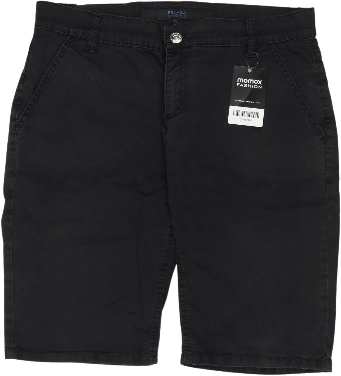 Escada Damen Shorts, Schwarz, Gr. EU 40, Elasthan / Baumwolle - Second Hand