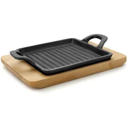 Mini Grill Griddle quadratisch mit Magma Base 19,5X14X1,7 CM von Lacor