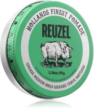 Reuzel Green Grease Medium Hold pomada de cabelo 95 g. Green Grease Medium Hold