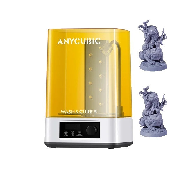 Anycubic Wash & Cure 3 Wash & Cure machine met uithardingsfunctie, Reinigingsafmetingen: 16,5 x 10 x 16,5 cm