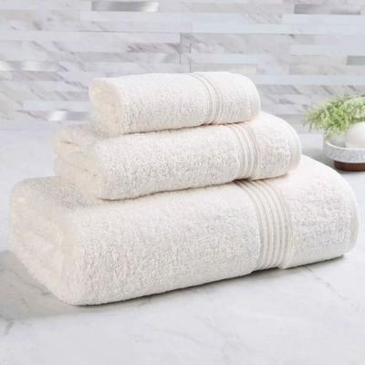 Home City, Inc.-Bath Heritage Bath Towel Set Bath Hand Wash, Bath Hand Wash, Ivory