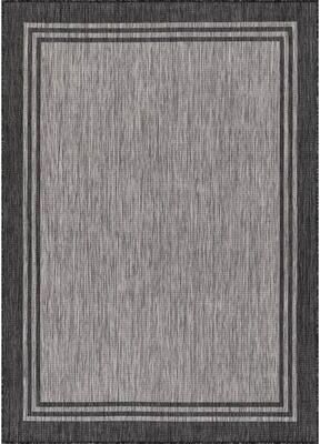 Beverly Rug Washable Bordered Indoor Outdoor Rug for Patio, Deck, Porch