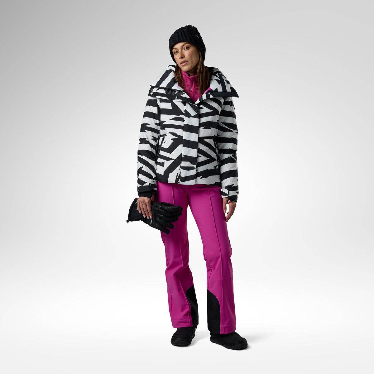 Rossignol W Snowblaze Down Ski Jacket resort bold lines black (B07) S RLPWJ06 B0700S