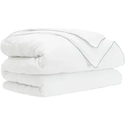 vidaXL, Duvet, Ganzjahresbettdecke Weiss 260 x 240 cm Bambusfaser (400 g, Polyester, 260 x 240 cm)