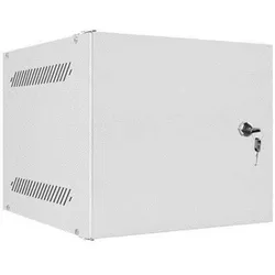 Lanberg WF10-2304-00S Rack 4U Wandmontiertes Regal (4 HE), Serverschrank, Schwarz, Grau