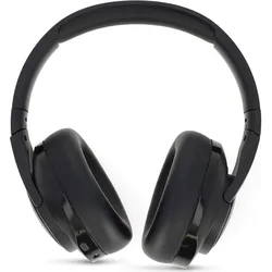 Nedis Drahtlose Over-Ear-Kopfhörer - max. Batteriespielzeit: 28 Std - Eingebautes Mikro - Drücken Si (28 h, Kabellos), Kopfhörer, Schwarz