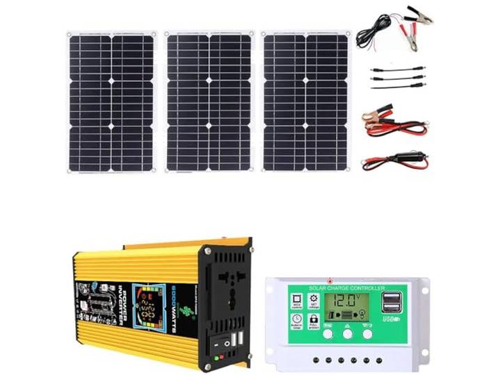 6000-W-Off-Grid-Solarpanel-Kit, 75-W-wasserdichtes Panel, 50-A-Controller(Unique Colour)