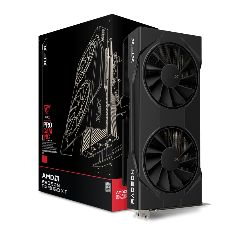 XFX Swift Radeon RX 9060 XT OC Gaming Edition Grafikkarte, 8192 MB GDDR6