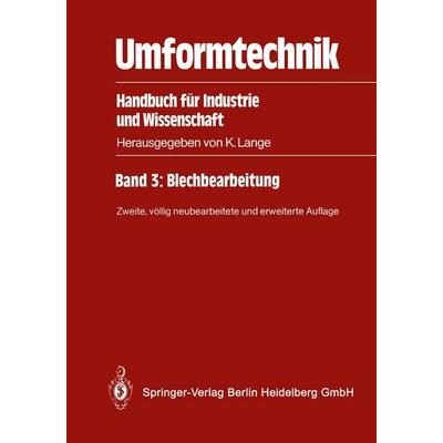 Umformtechnik, Taschenbuch von , Springer Berlin, 978-3-662-10687-7