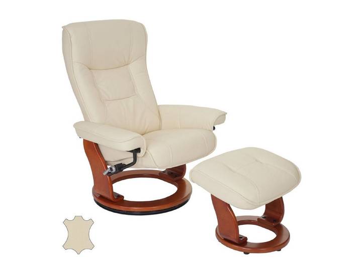 MCA furniture Relaxsessel Halifax, dicke Polsterung, inklusive Fußhocker, Armlehne höhenverstellbar