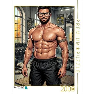 CALVENDO Puzzle Ein starker Geist im gestählten Körper | 2000 Teile Lege-Größe 90x67cm Foto-Puzzle für glückliche Stunden, von , Calvendo Puzzle