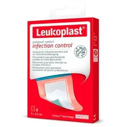 Leukomed Sorbact Dressing 5x7,2cm 3 Einheiten
