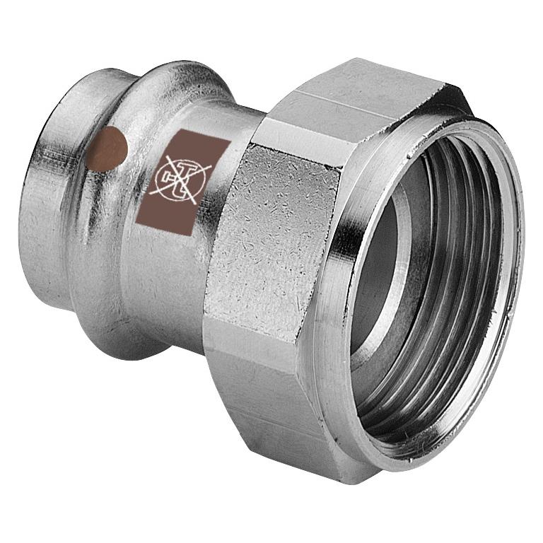Viega Anschlussverschraubung Temponox IG mit SC Pressanschluss 42mmxG 2" (811433)
