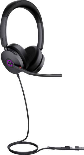 Yealink UH48 Dual UC USB-C/A On Ear Headset kabelgebunden Schwarz Telefon