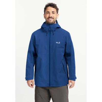 Outdoorjacke JACK WOLFSKIN "WILDBOUND 2L JKT M", Herren, Gr. L (52), blau (blauorchid), Obermaterial: 100% POLYESTER. Futter: 100% POLYESTER, Jacken Outdoorjacke, mit TEXAPORE CORE Technologie, windabweisend, wasserdicht