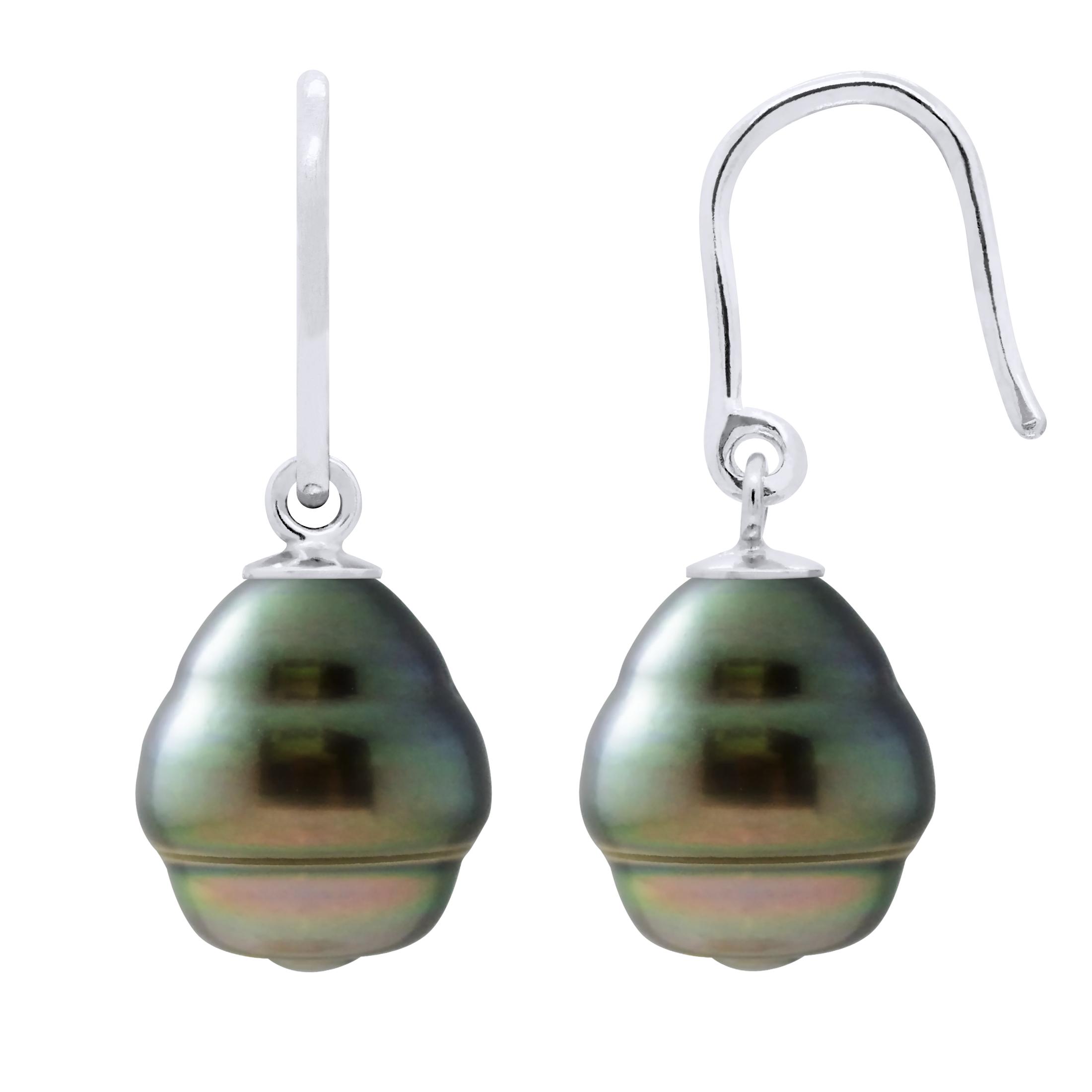 DIADEMA - Ohrringe - Silber und echte Tahiti-Perlen