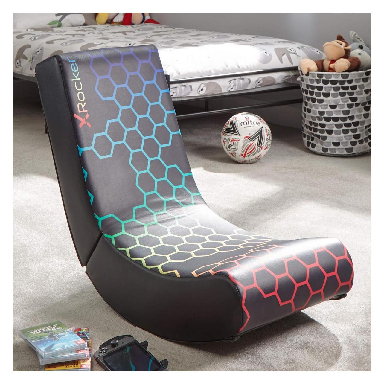 X Rocker Siège de jeu pliable Video Rocker Neo Hex Edition (5130201)