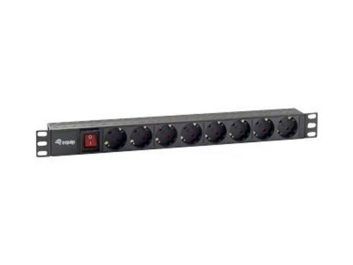 Equip 19 Steckdosenleiste CEE7/7 90°->8xSchuko+Switch Pla. Multimedia-Technik Steckdosenleisten