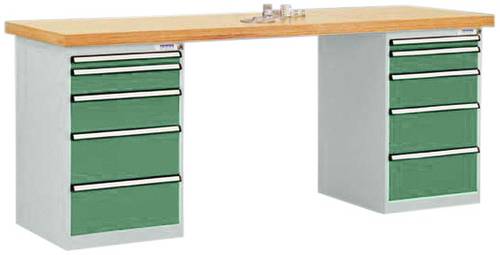 Manuflex TP5091.6011 Werkbanksystem Resedagrün (RAL 6011)