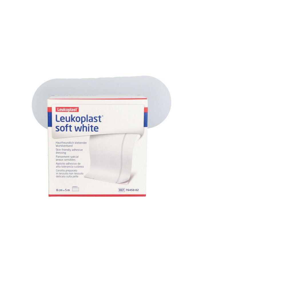 BSN medical GmbH Leukoplast soft white Pflaster 8 cmx5 m Rolle 15424131