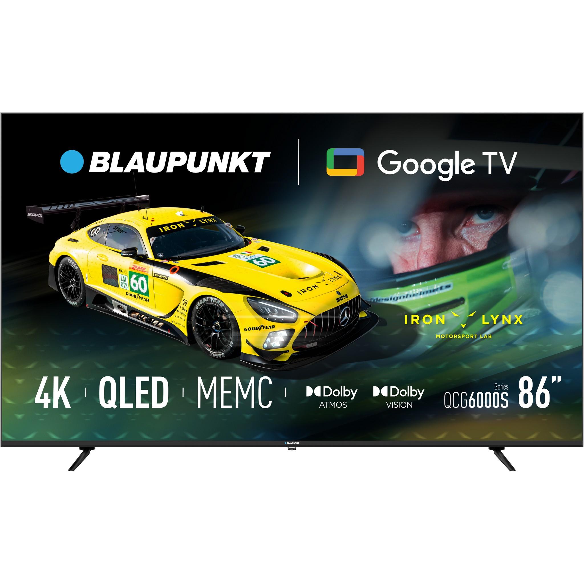 Blaupunkt 86QCG6000S 86" 4K UHD QLED Smart TV Google TV 5.0 DVB-T2/S2