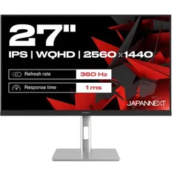 Japannext 68,5cm JN-I270WQHD300F-HSP 16:9 WQHD (2560 x 1440 Pixel, 27"), Monitor, Grau