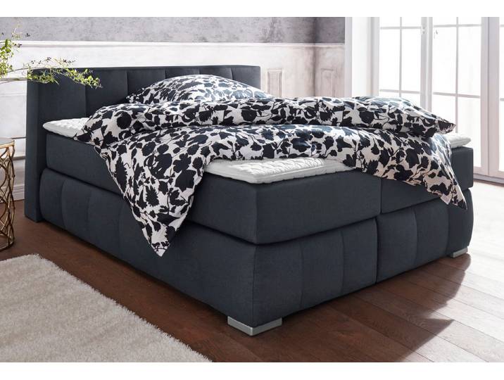 Home affaire Boxspringbett Chelles, inkl. Kaltschaumtopper, in 5 Breiten und 3 Matratzenarten