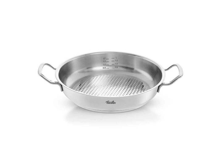 Fissler Servierpfanne Original-Profi Collection®, Silber, Metall, backofengeeignet, breiter Schüttrand, Kochen, Pfannen, Servierpfannen