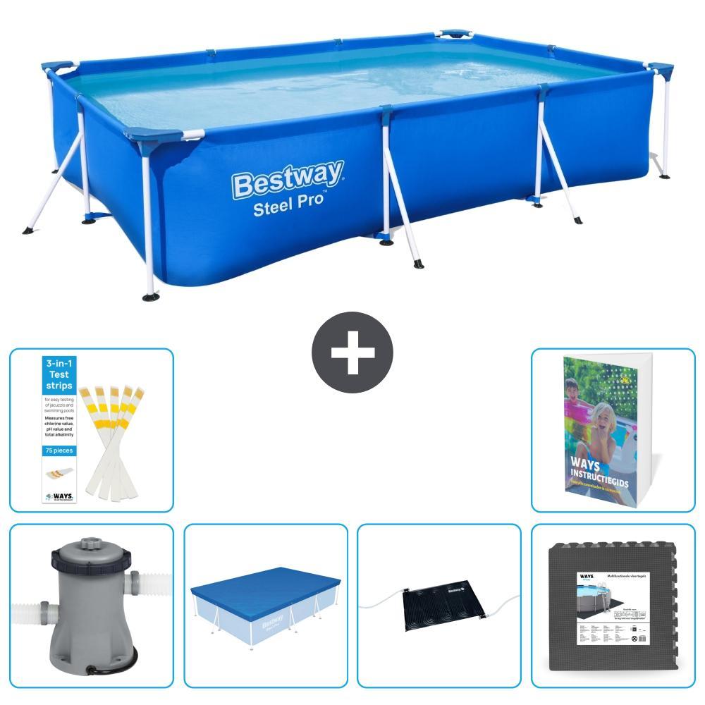 Bestway Steel Pro Rechteckig - 300x201x66 cm - 5-teilig S195