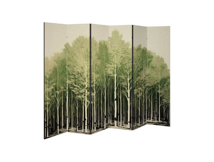 SPACEREBELS Paravent UNKNOWN NATURE (1 St), Raumteiler mit 6 Paneelen, einseitig bedruckt, 228 x 168 cm