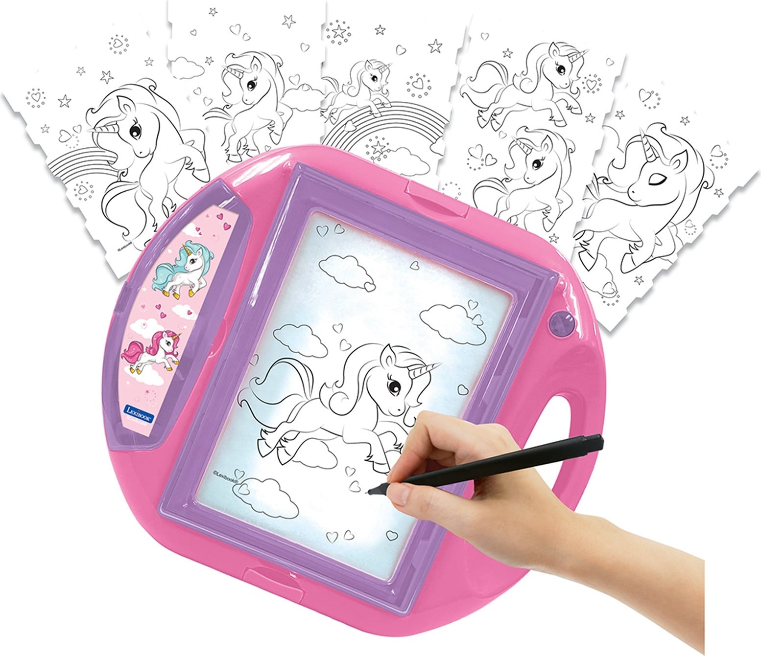 Lexibook Eenhoorn-projector met sjablonen en stempels