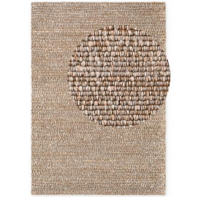 Teppich VILLEROY & BOCH "Woll-Optik Teppich Wilma", beige (beige multifarben), B:120cm H:8mm L:170cm, Baumwolle, Polyester, Teppiche, Teppich, Handgemacht, Woll-Optik, Weich, Meliert, Wohnzimmer, Schlafzimmer