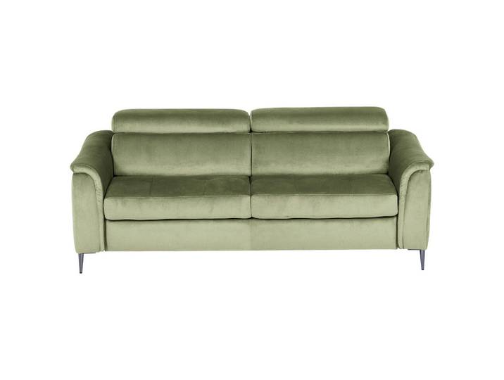 Mid.you Schlafsofa, Hellgrün, Metall, 203x77-98x103 cm, Rücken echt, Liegefunktion, Wohnzimmer, Sofas & Couches, Schlafsofas