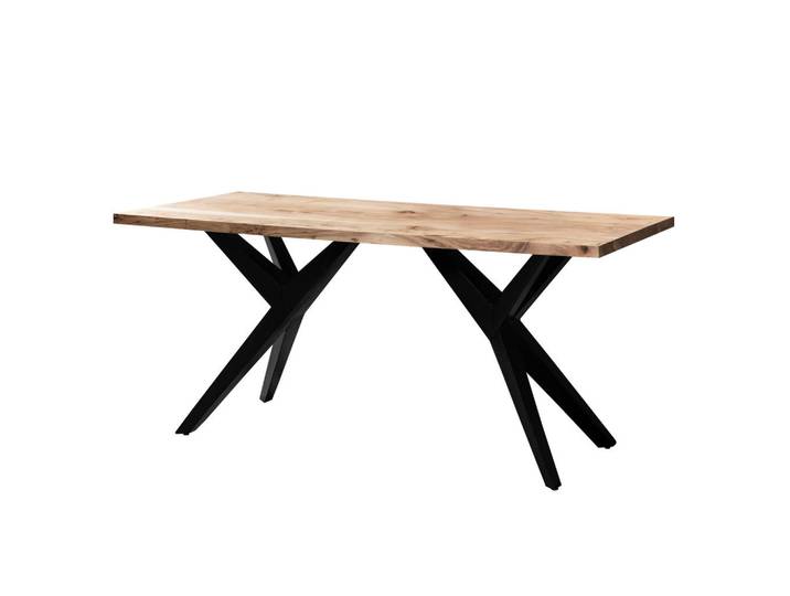 Livetastic Esstisch, Akaziefarben, Holz, Akazie, massiv, rechteckig, konisch, 100x76x200 cm, Esszimmer, Esstische, Holztisch, Massivholztische