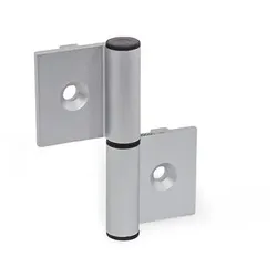 Scharniere, aushängbar, für Aluminiumprofile, mit Führungssteg (2292-72-82-A-C-EL)
