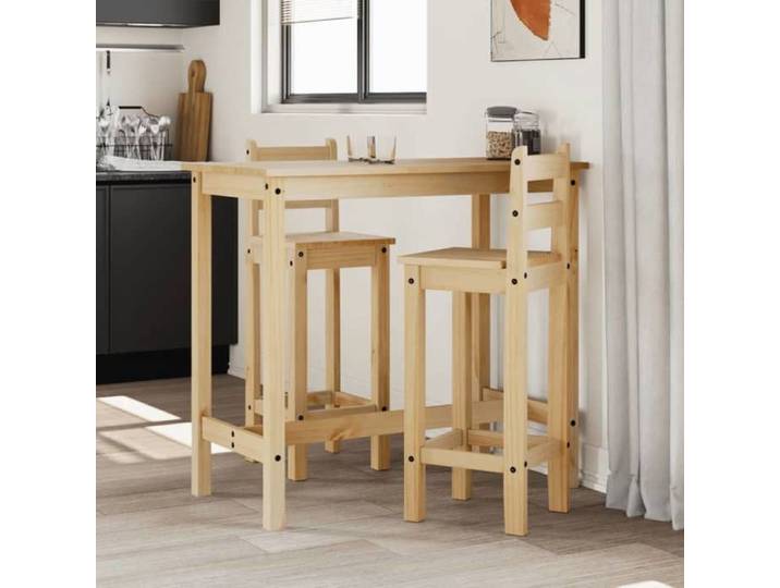 SALE 2025 Chaises de bar lot de 2 bois de pin solide 12 4 Kg 6989