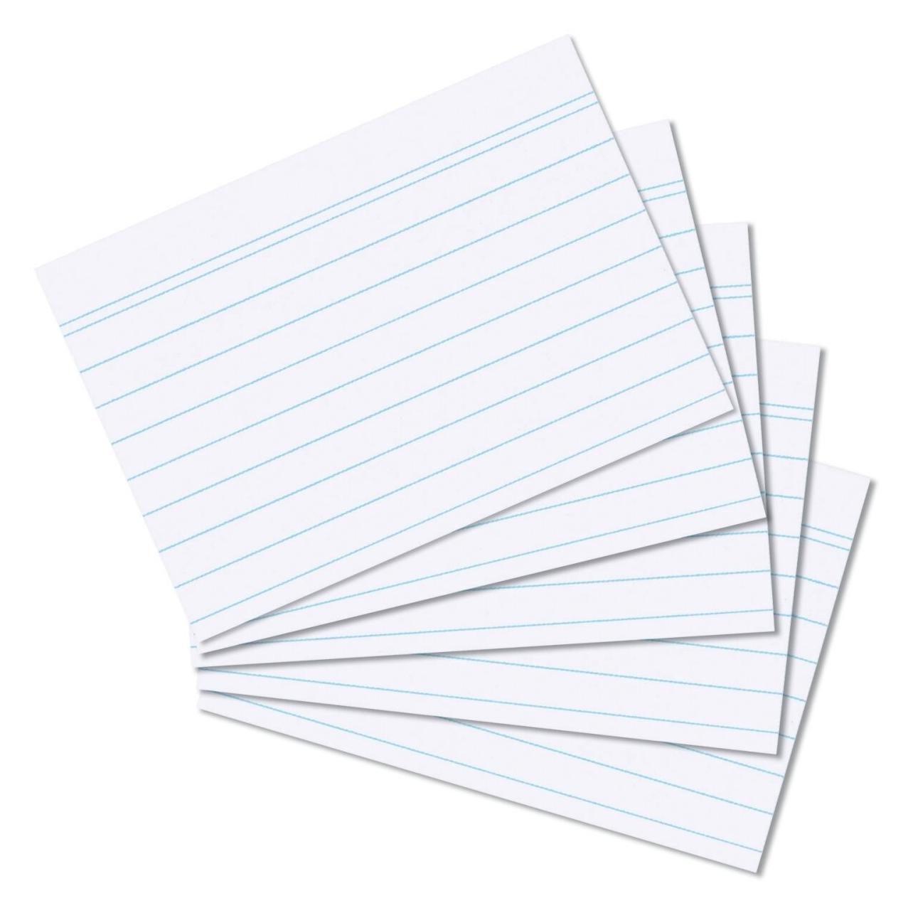 Herlitz Karteikarten (A7, 100x, 170 g/m²) (1150705)