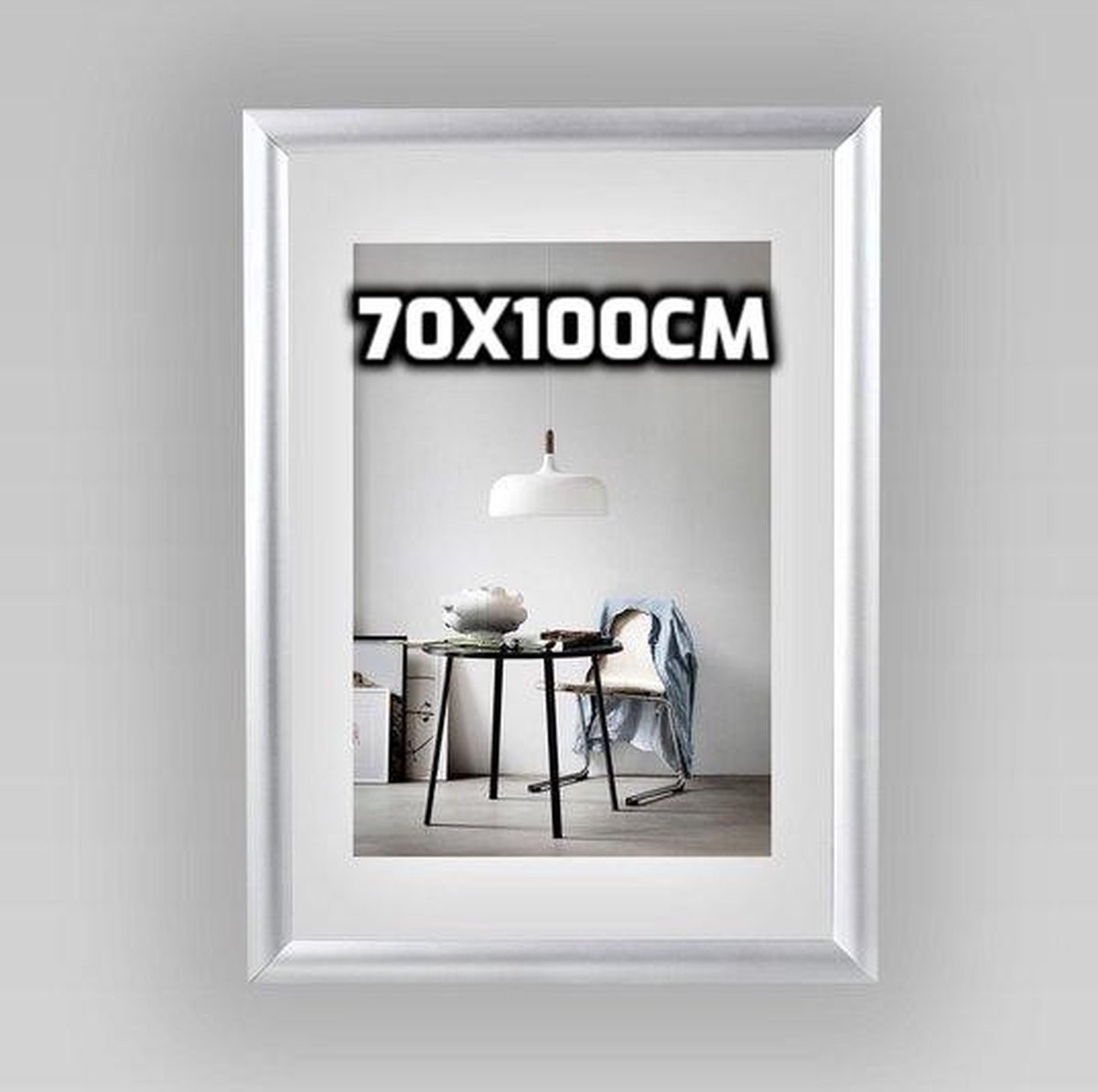 Kliklijst Aluminium Fotolijst Posterlijst B1, 70 x 100 cm