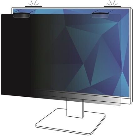 3M Privacy Filter for 24" Full Screen Monitor with COMPLY Magnetic Attach, 16:10, PF240W1EM