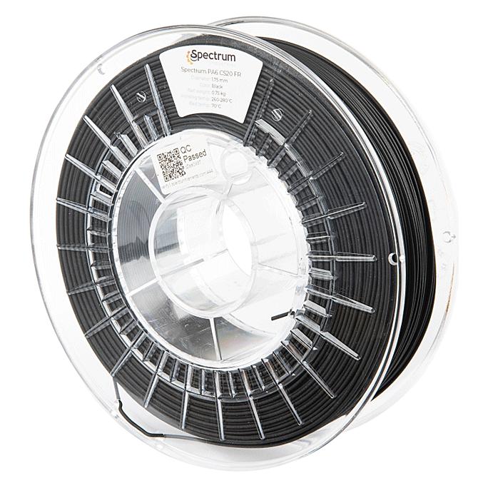 Spectrum Filament PA6 CS20 FR V0 black 0.75kg 1.75mm (750 g, 1.75 mm) (80541)