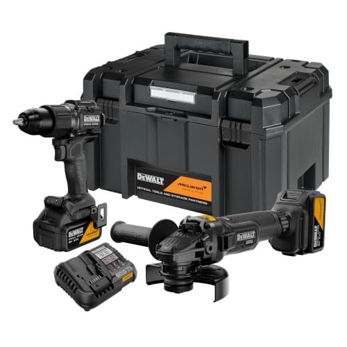 DeWalt McLaren Accu-gereedschapset DCK2223MP2T-QW 18V met 2 apparaten en 2x 5 Ah accu's
