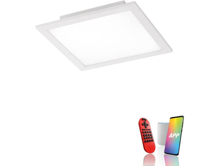 Panneau LED RGB\, 2100 lumens\, télécommande\, app\, CCT\, L 30 cm