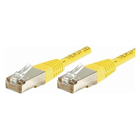 Exertis Connect Patchkabel S/FTP, PiMF, CAT.6, gelb, 0,15 m Patchkabel mit besonders schmalem Knickschutz (S/FTP, CAT6, 0.15 m) (856813)