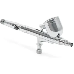 Wiltec Airbrushpistolen Spritzpistolen Druckluft Set 130T Double Action Düsen
