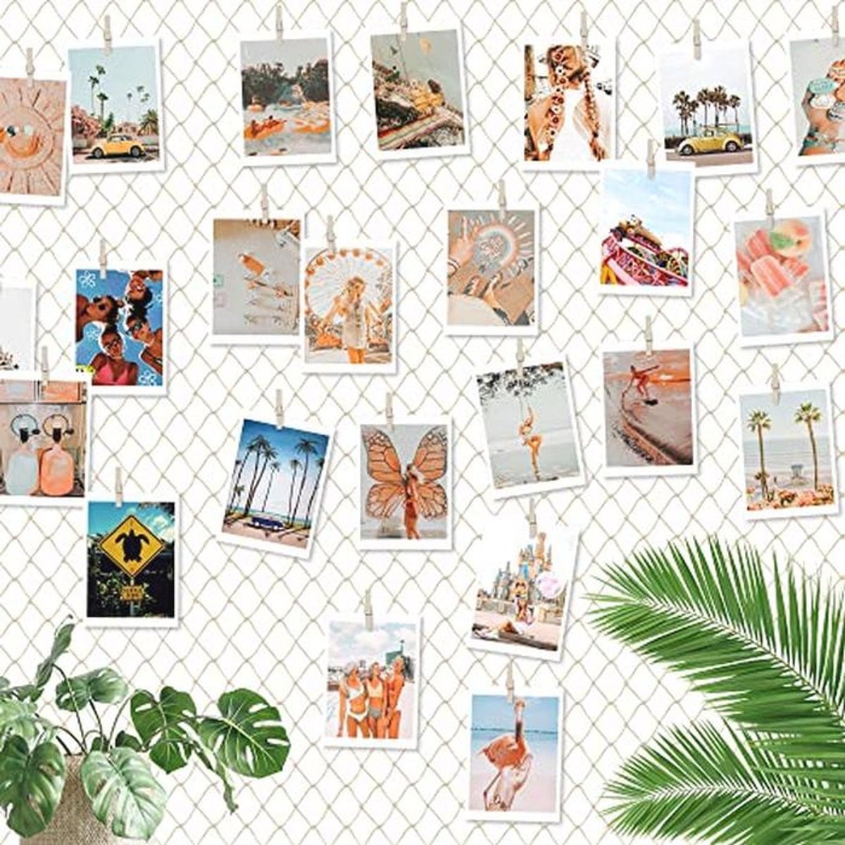 DIY Fotolijsten Collage Wanddecoratie met Houten Klemmen en Onzichtbare Nagels voor Woonkamer en Feest