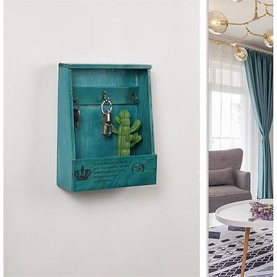 Wandmontierte Schlüsselaufbewahrungsbox aus Holz, wandmontierte Tür, Wohnzimmer, kreative Inneneinrichtung, Dekoration, Eingang