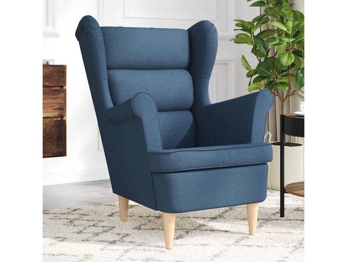 vidaXL Sessel, Sessel Blau 74x84x100 cm Stoff