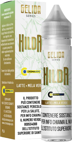 Croma Vape Hilda Gelida Series Liquido Shot 20ml Mela Verde Latte Ghiaccio