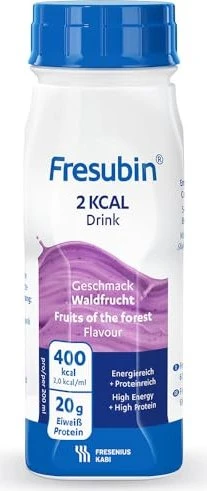Fresubin 2 kcal Drink Waldfrucht Trinkflasche 24x200 ml Flüssigkeit zum Einnehmen